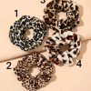 Animal print scrunchies