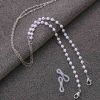 Αλυσίδα γυαλιών Pearl silver