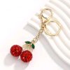 Μπρελόκ red cherry strass