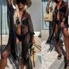 Lurex kimono black