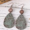 Vintage wood earrings