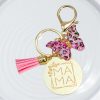 Butterfly pink mama μπρελόκ