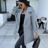 City Luxe παλτό γκρι